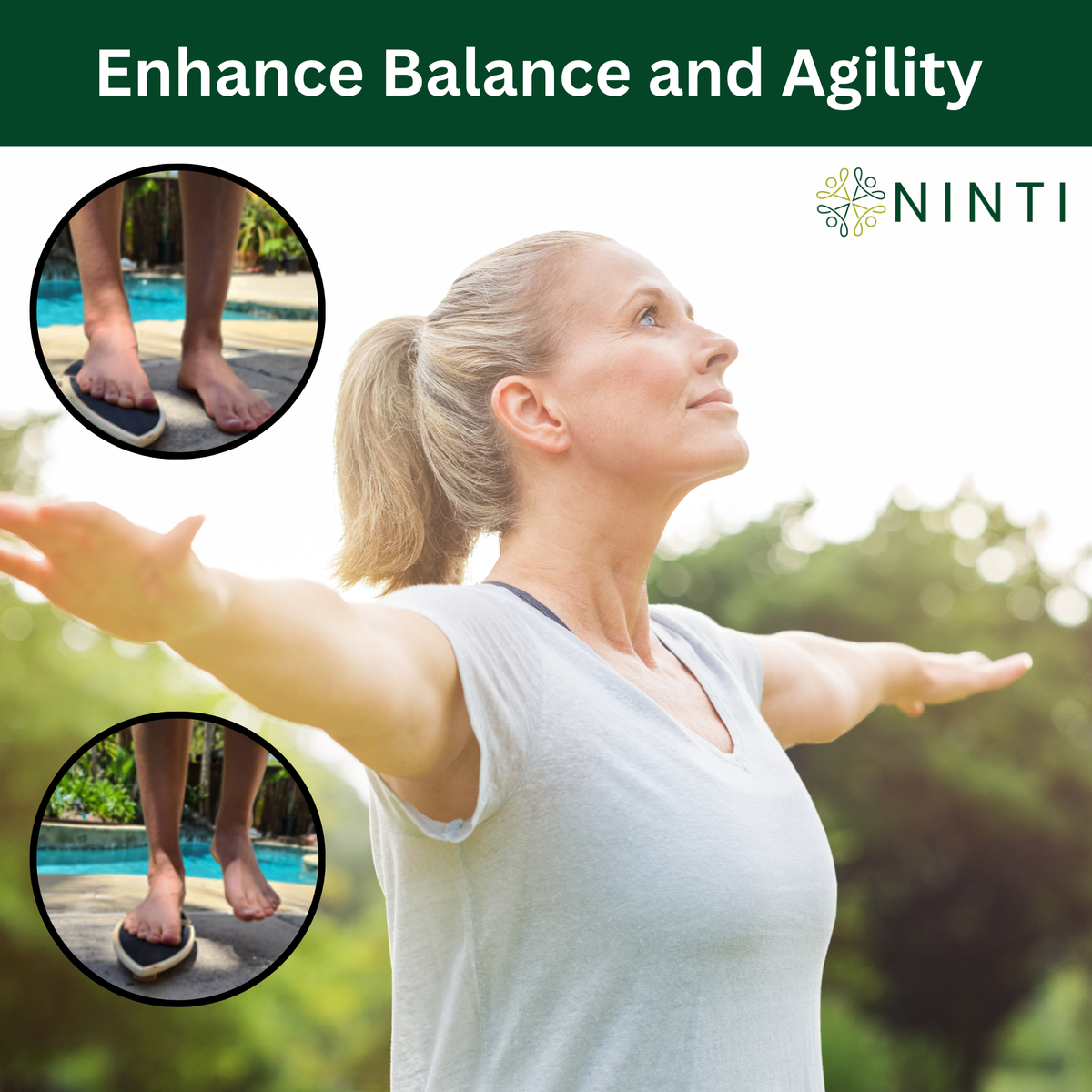 Ninti Balance Trainer with Performance Tri-Bars