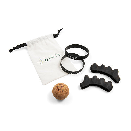 NINTI Toe Spacer Kit, Resistance Band, Massage Ball, Silicone Separators