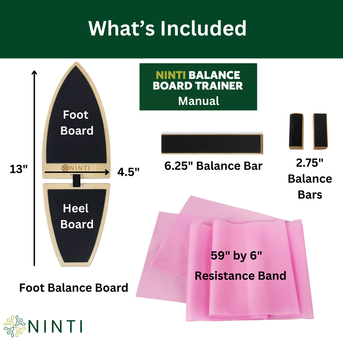 Ninti Balance Trainer with Performance Tri-Bars